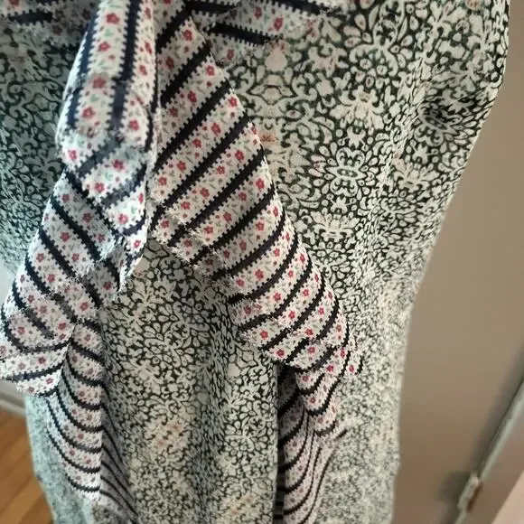 Cabi Size 8 Garden Party Mixed Print Flowy Midi Dress - Picture 4 of 6